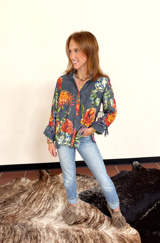 Fall Botanical Blouse