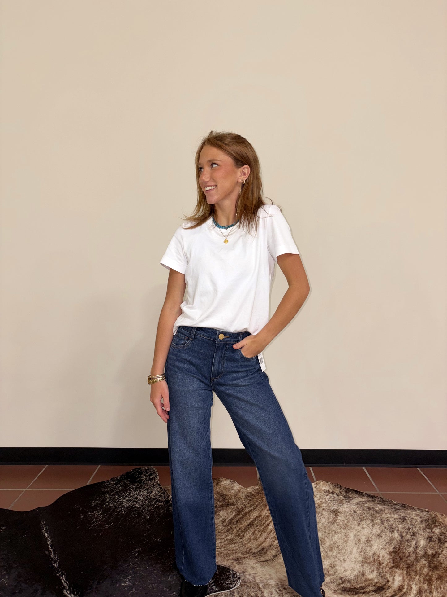 Curator Dark HR Wide Leg Jean- Kut