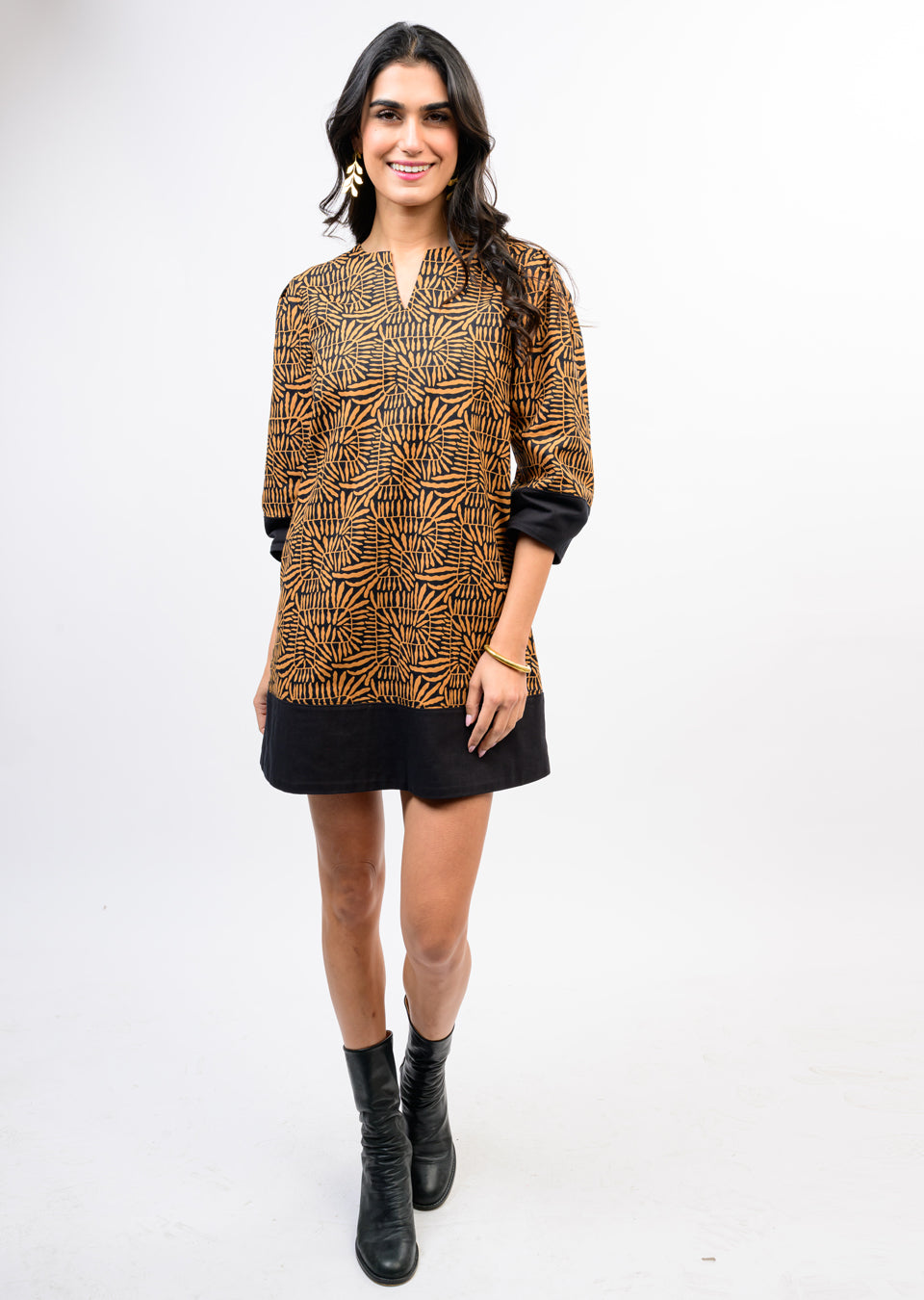 Lantern Sleeve Dress