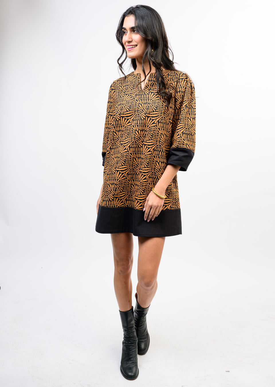 Lantern Sleeve Dress