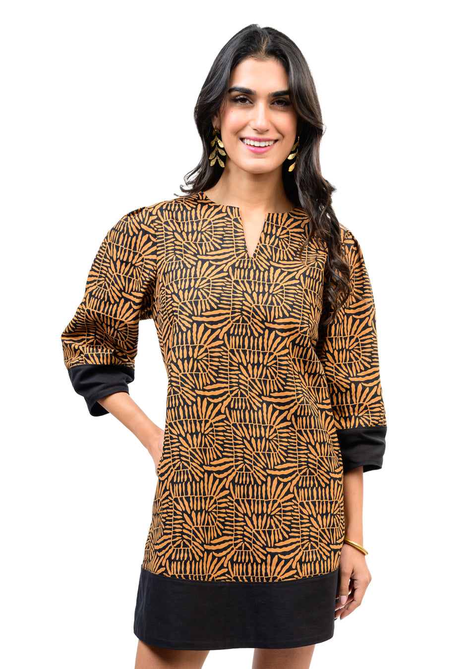 Lantern Sleeve Dress