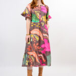 Uncle Frank's Brown Print Patio Dress