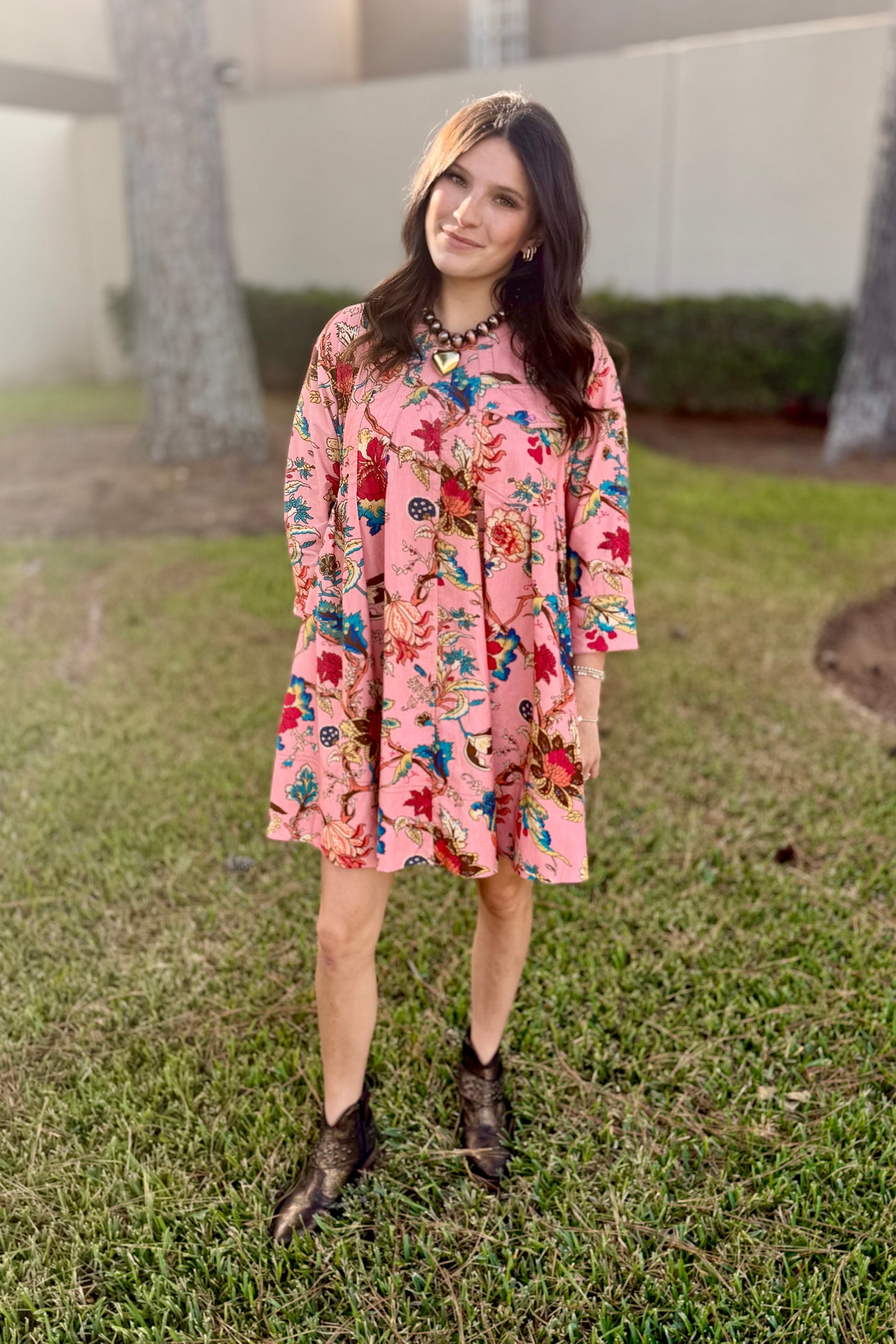 Tuck and Swing Dress by Uncle Frank