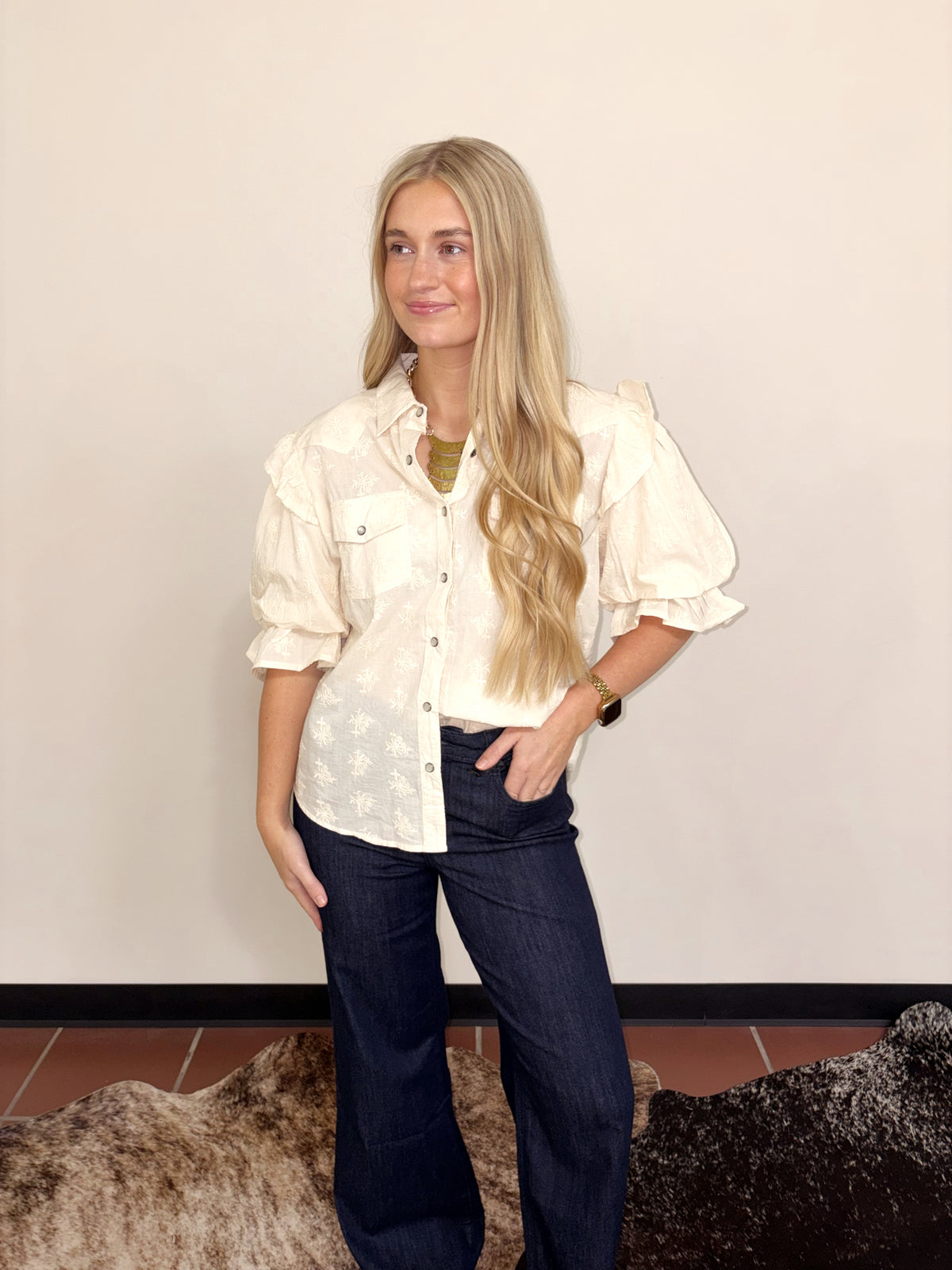 Goldie Wide-leg Stretch Jean