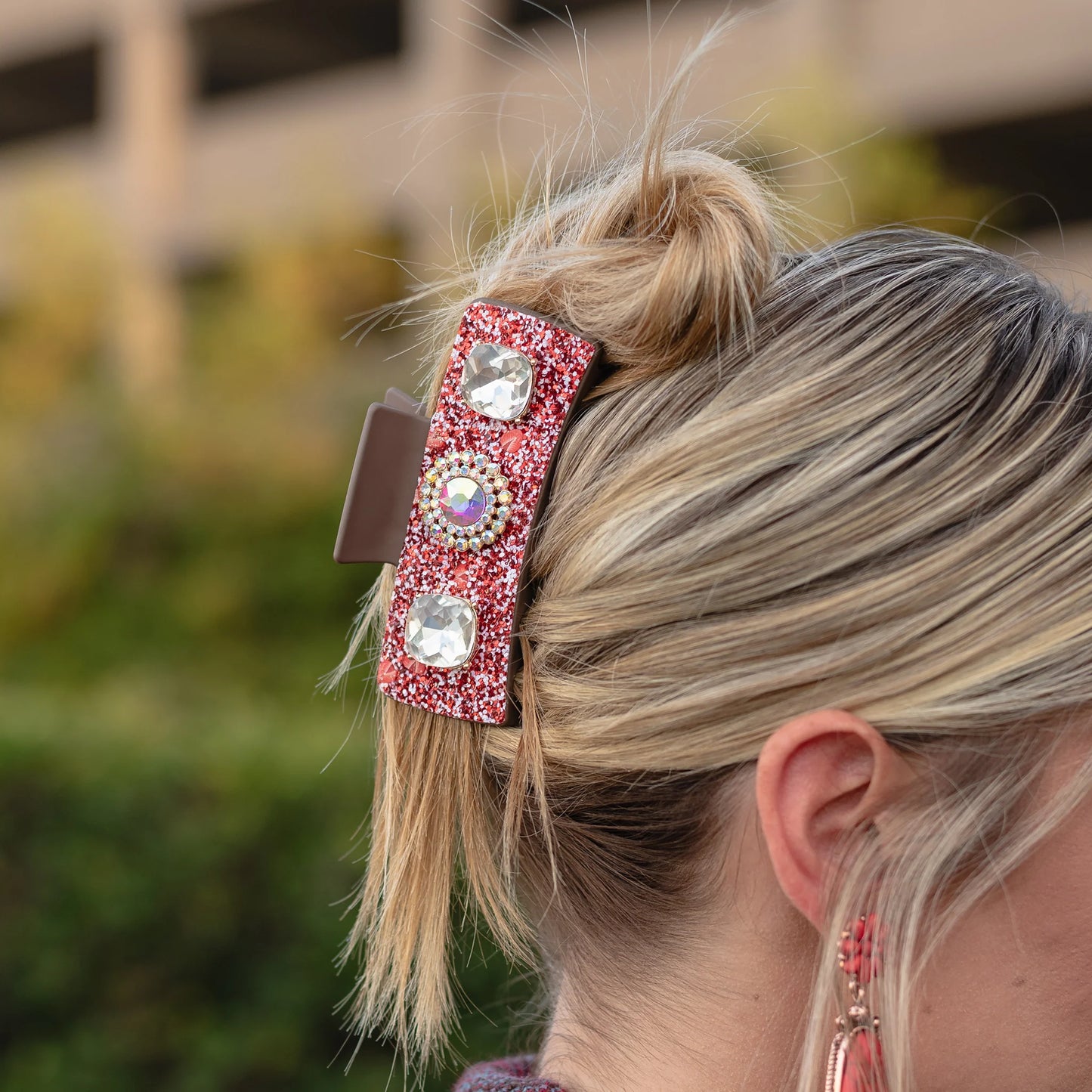 Red Western Claw Clip