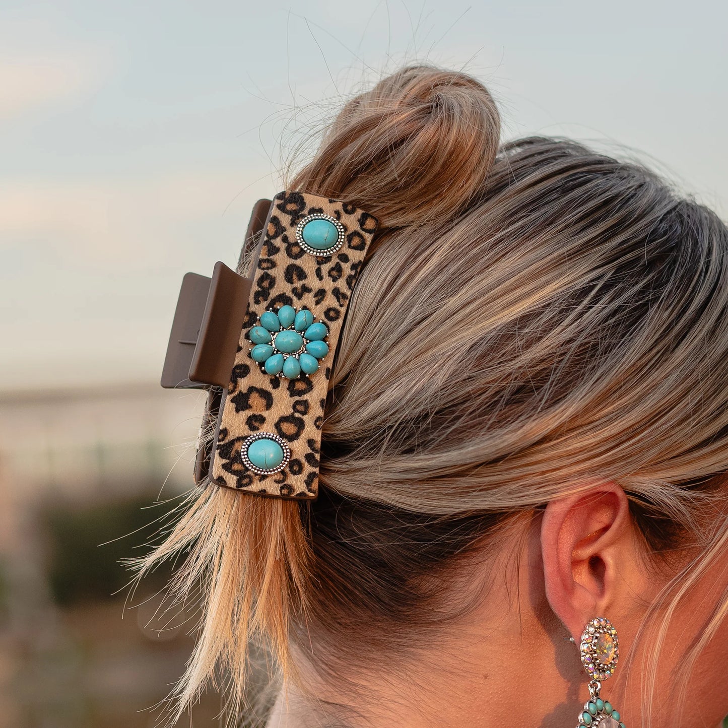 Squash Blossom Claw Clip