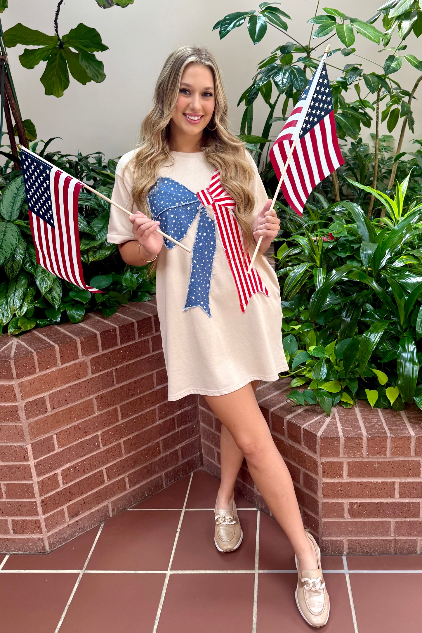 American Bow Graphic Dress