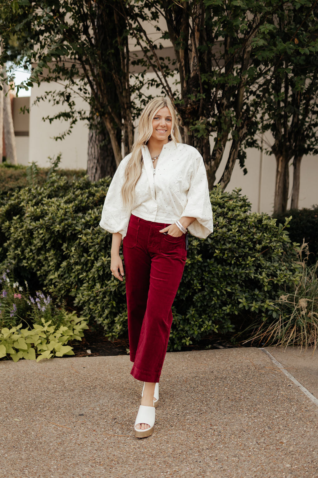 Ruby Corduroy Wide Leg Crop