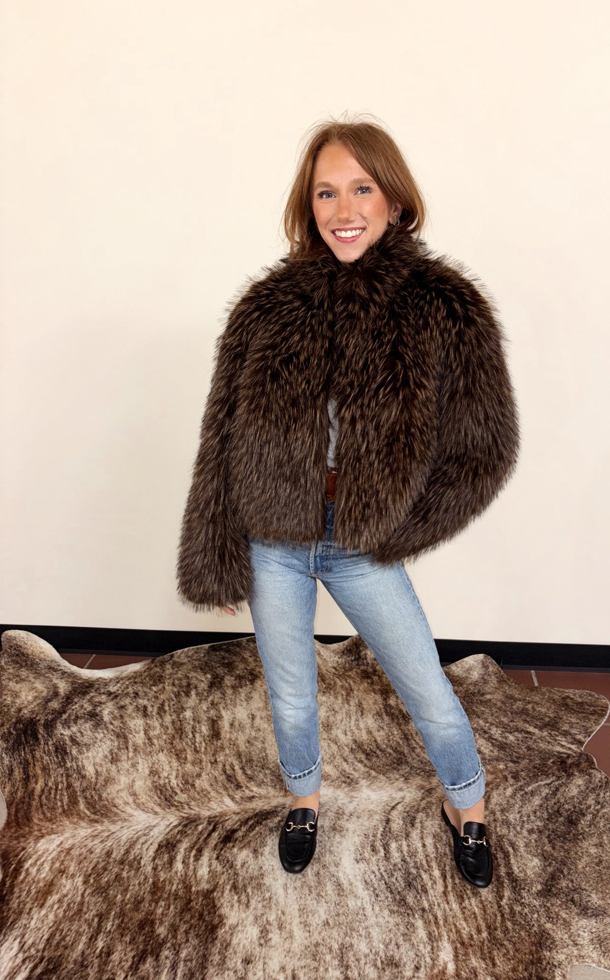 Rock Star Faux Fur Jacket
