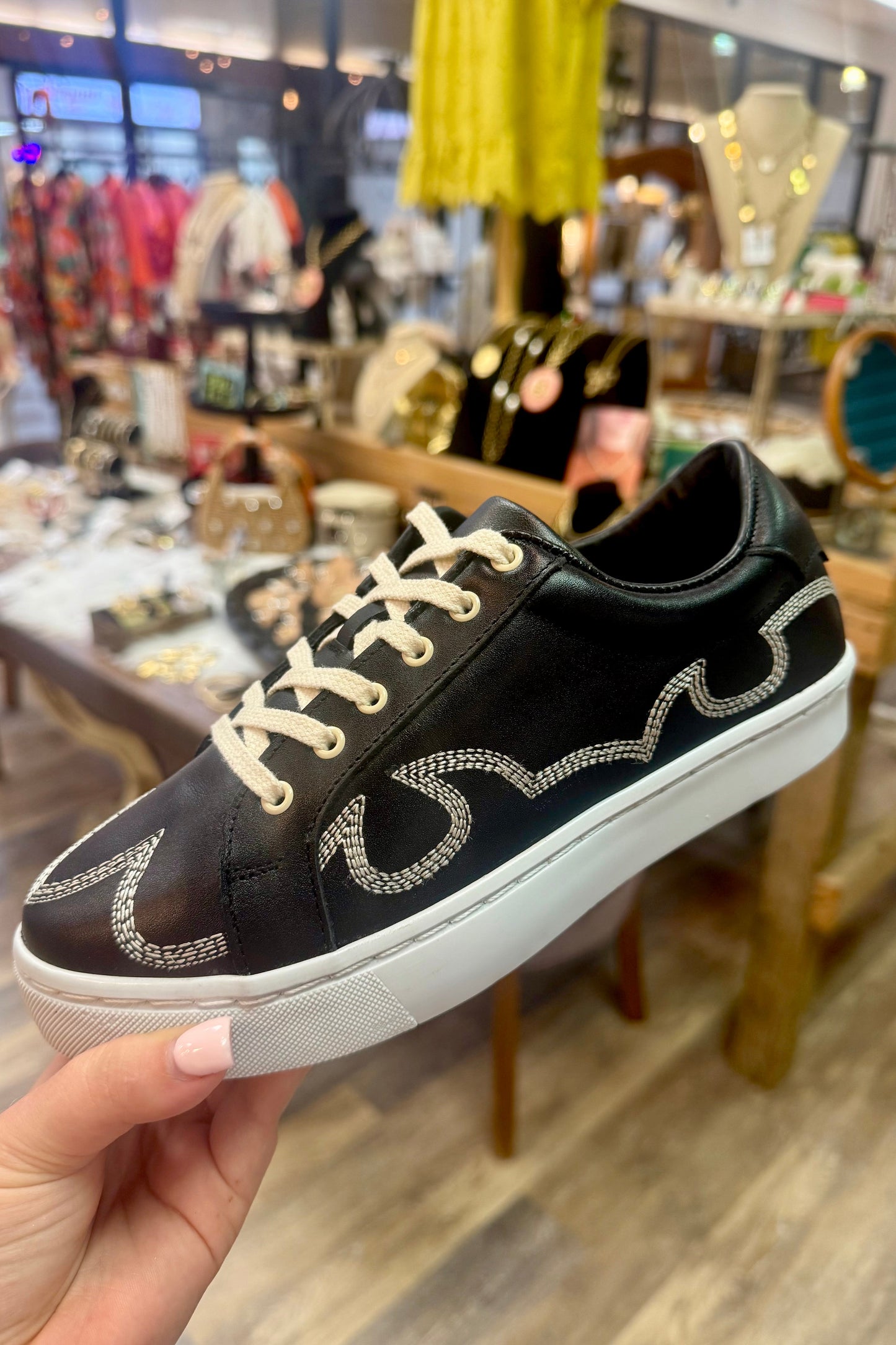 Agave Sky ~ Skye Black Sneaker