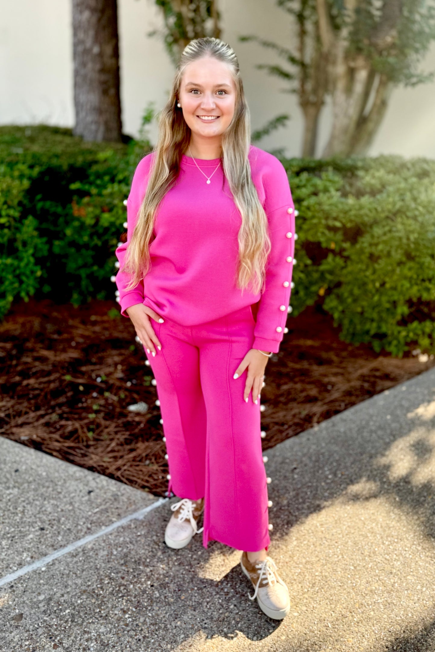 Fuschia Pink Pearl Set