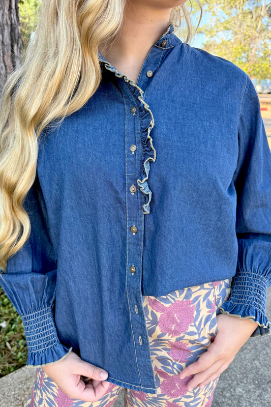 Denim Tiffany Top by Layerz