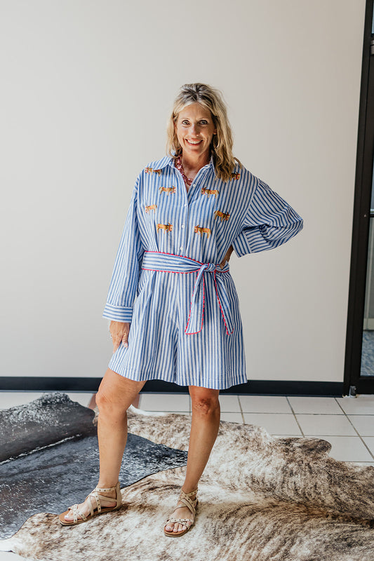 Blue Donkey Romper