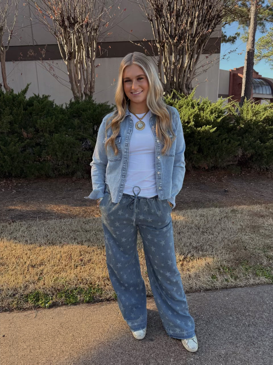 Posey Denim LS Top by Kut