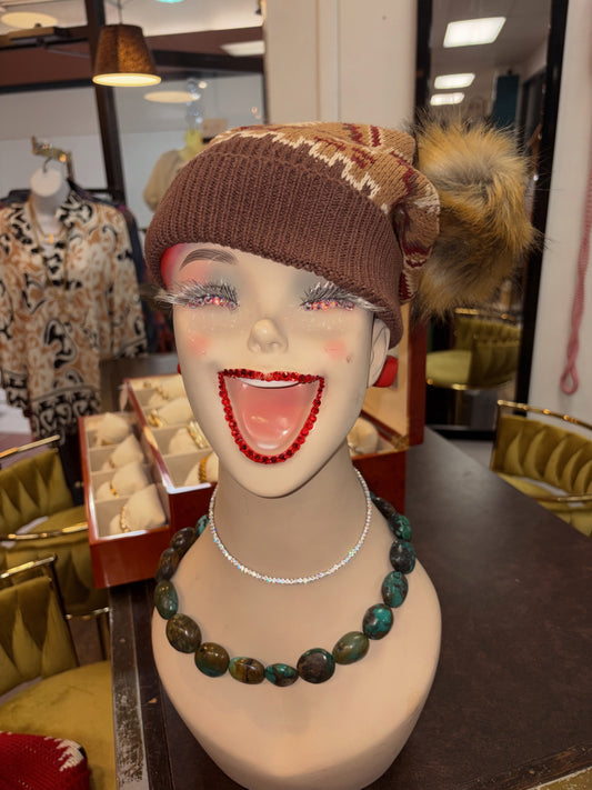 Pom-Pom Knit Ski Hats