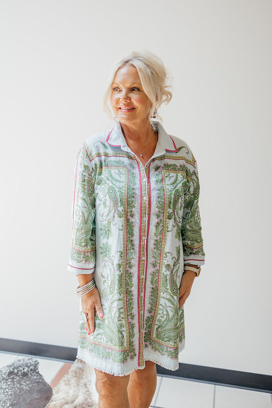 Paisley Shift Dress