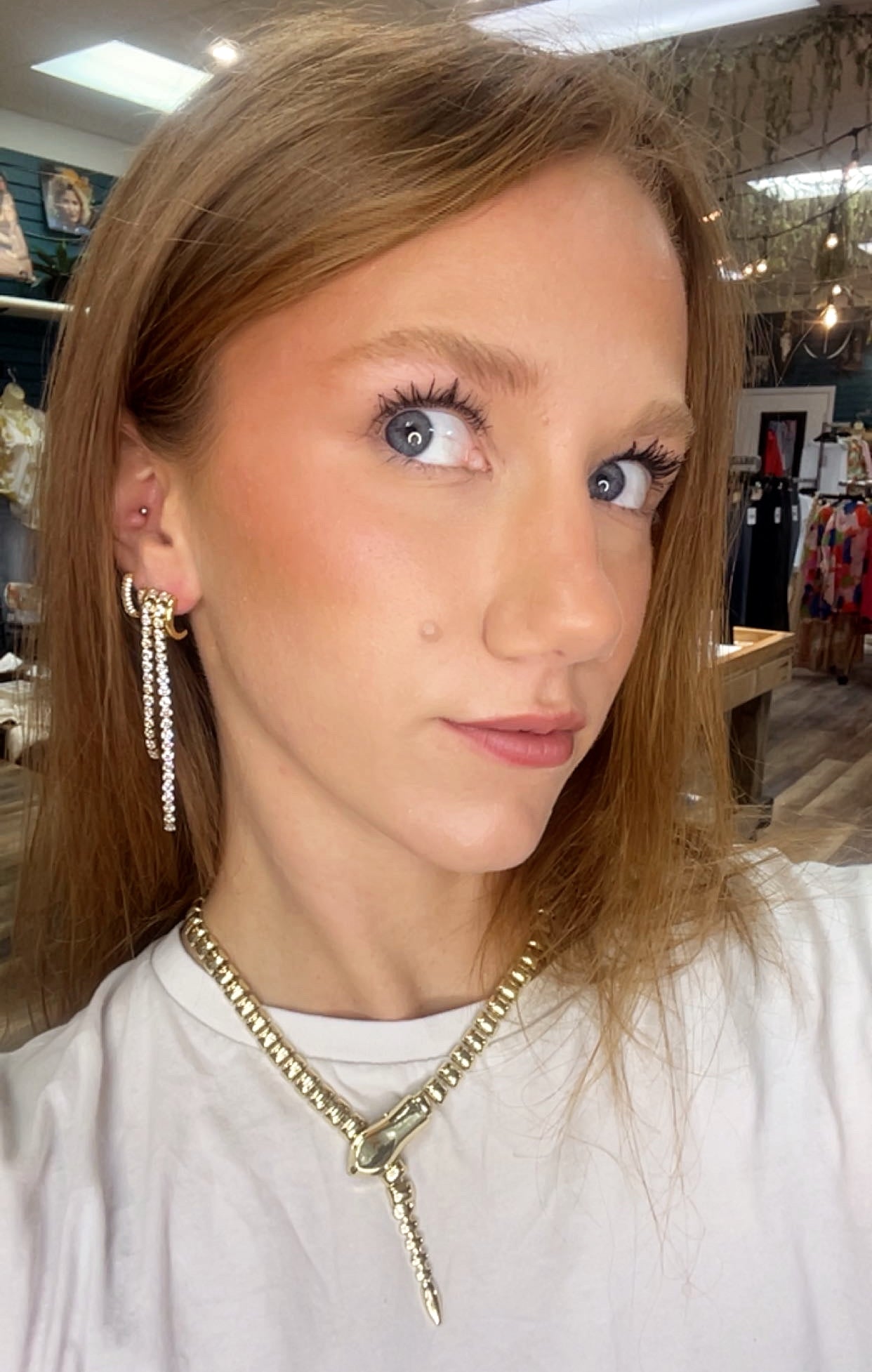 Snake Clip Necklace