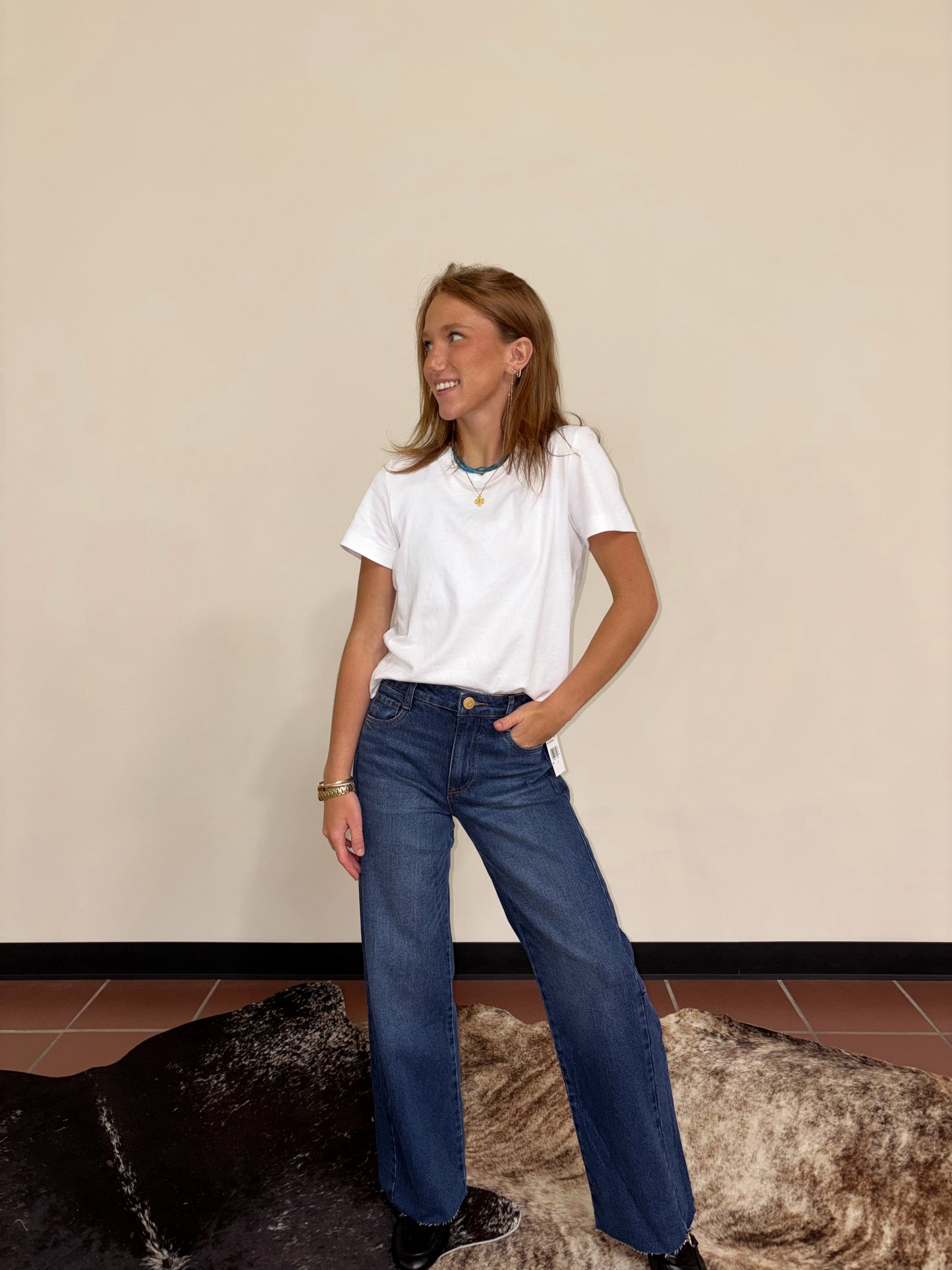 Curator Dark HR Wide Leg Jean- Kut