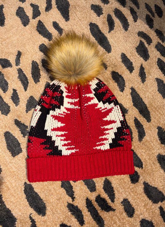 Pom-Pom Knit Ski Hats