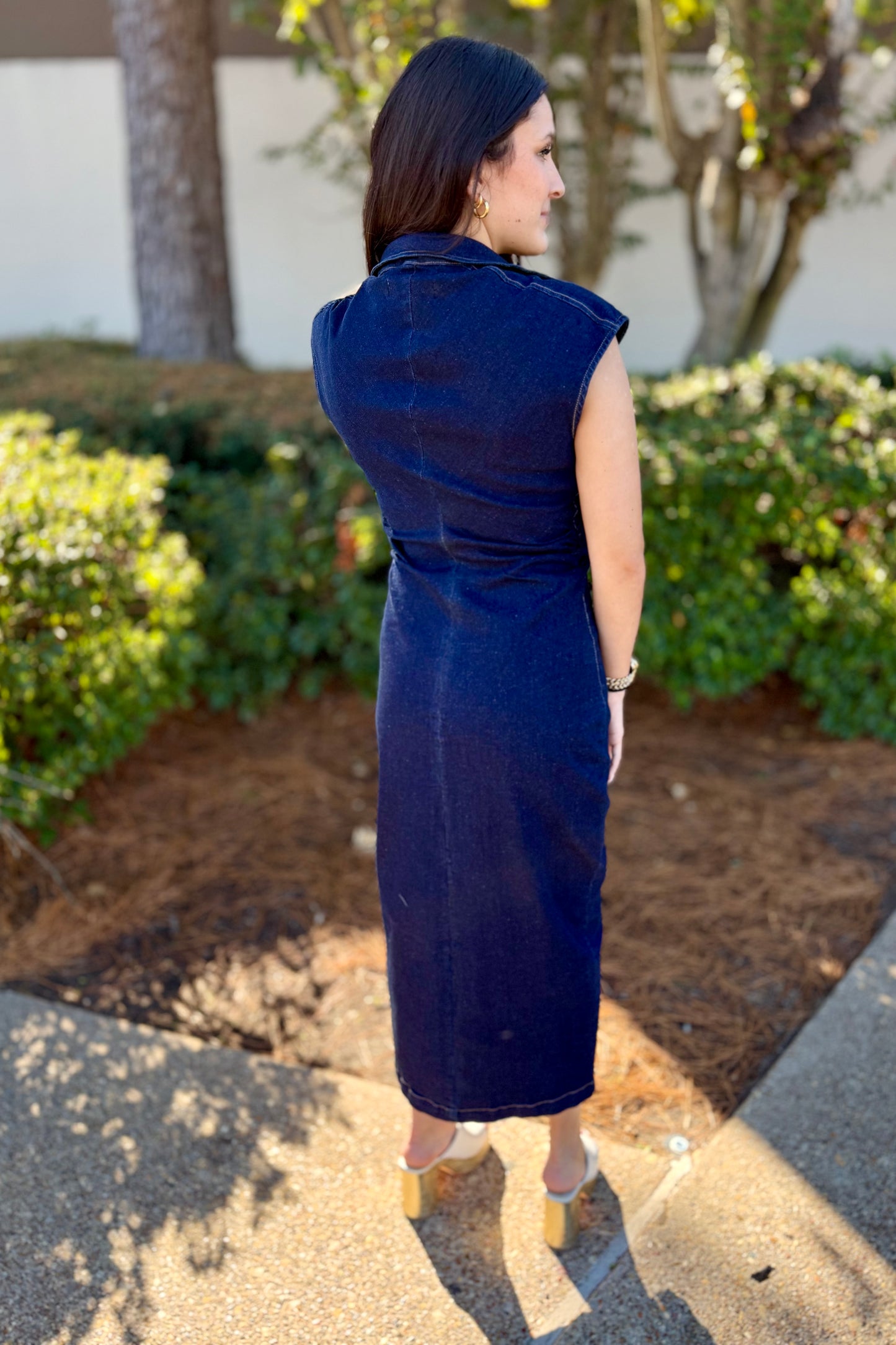 Dark Denim Long Dress by Velvet Heart