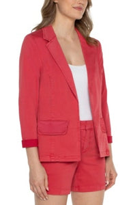 2024 Liverpool Fitted Blazer Berry Blossom