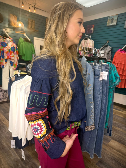 Stevie Denim Shirt Jacket - Benares