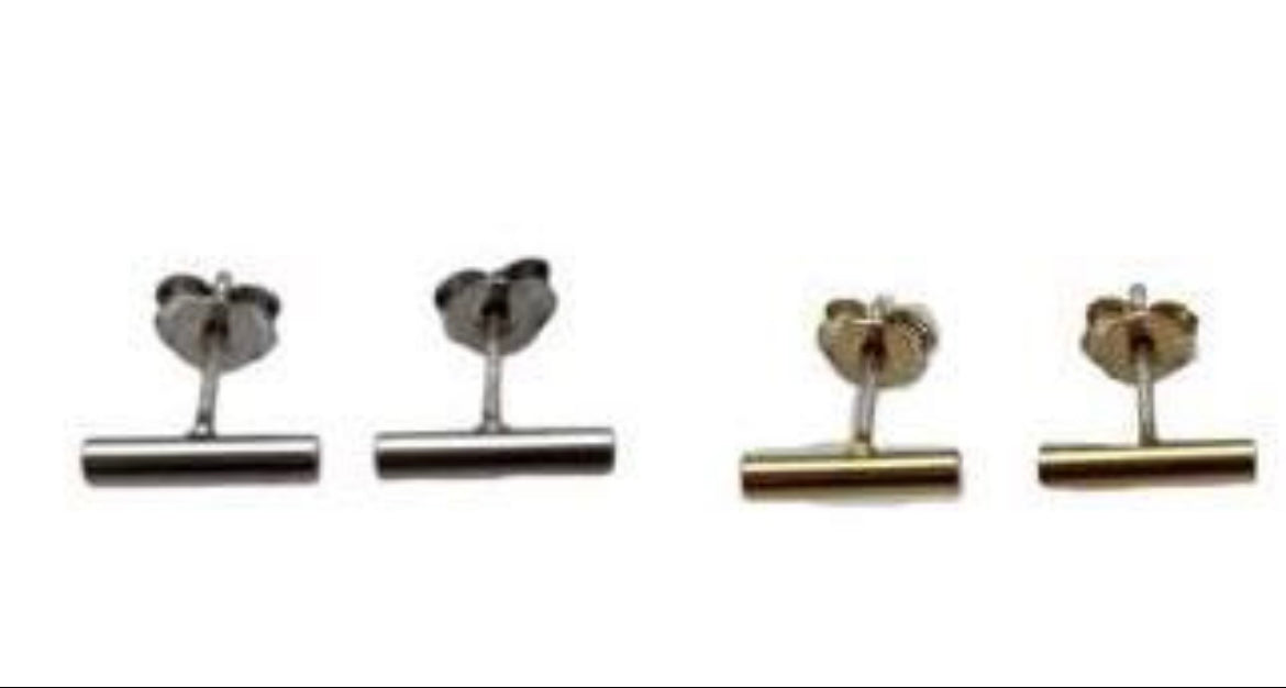 Line Stud Earrings