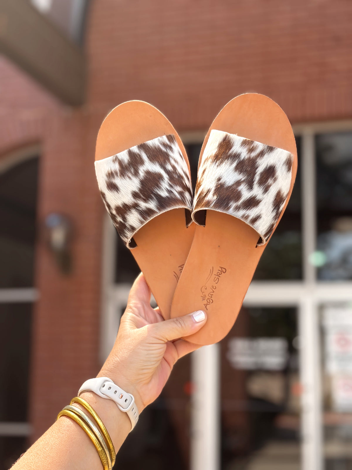 Agave Sky Nadia Cowhide Flats~ Size & Color Varies for Each Individual Pair