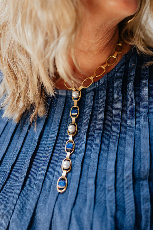Pearl and Blues - Necklace