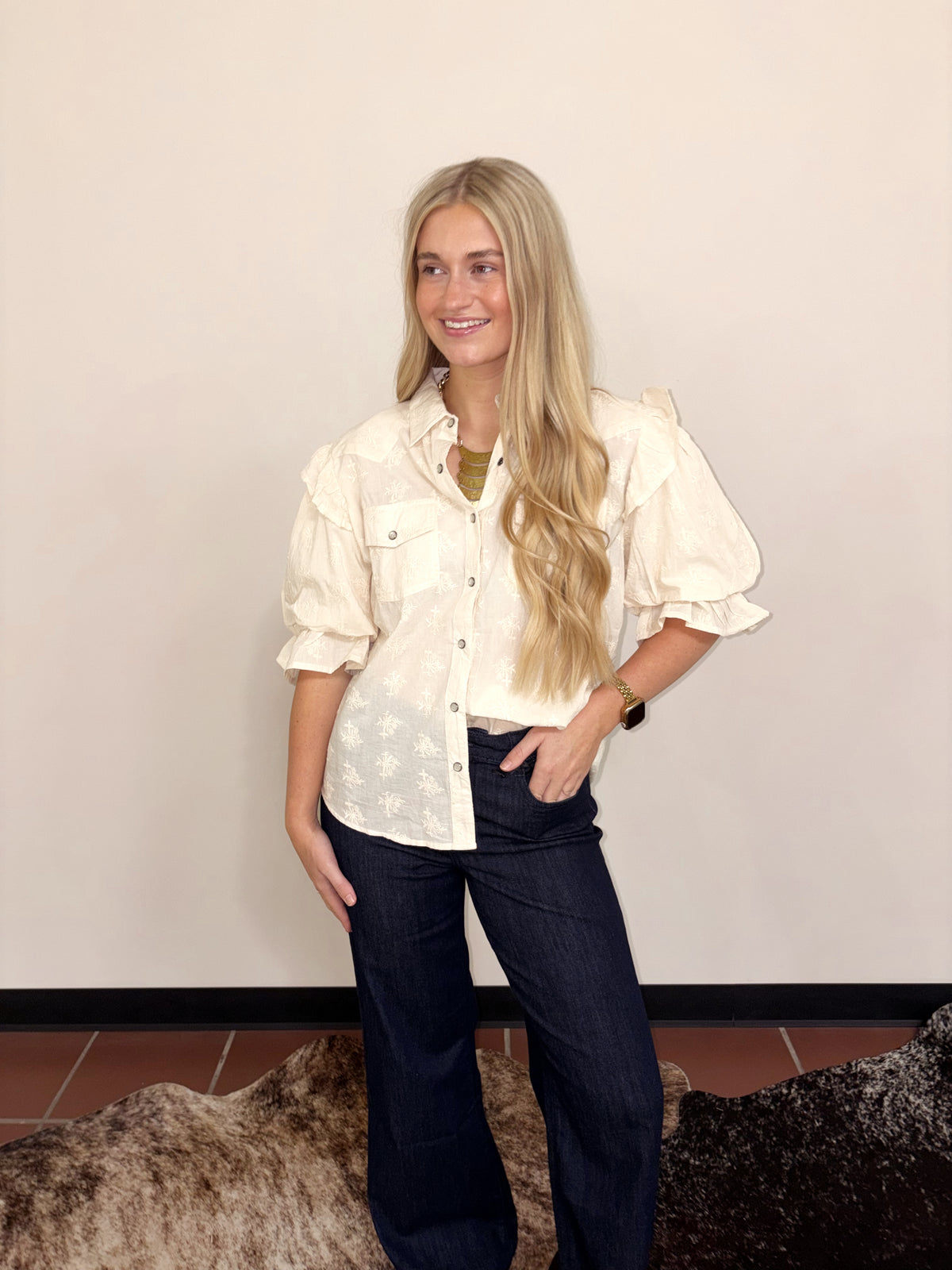 Goldie Wide-leg Stretch Jean