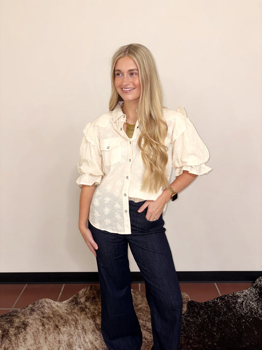 Goldie Wide-leg Stretch Jean