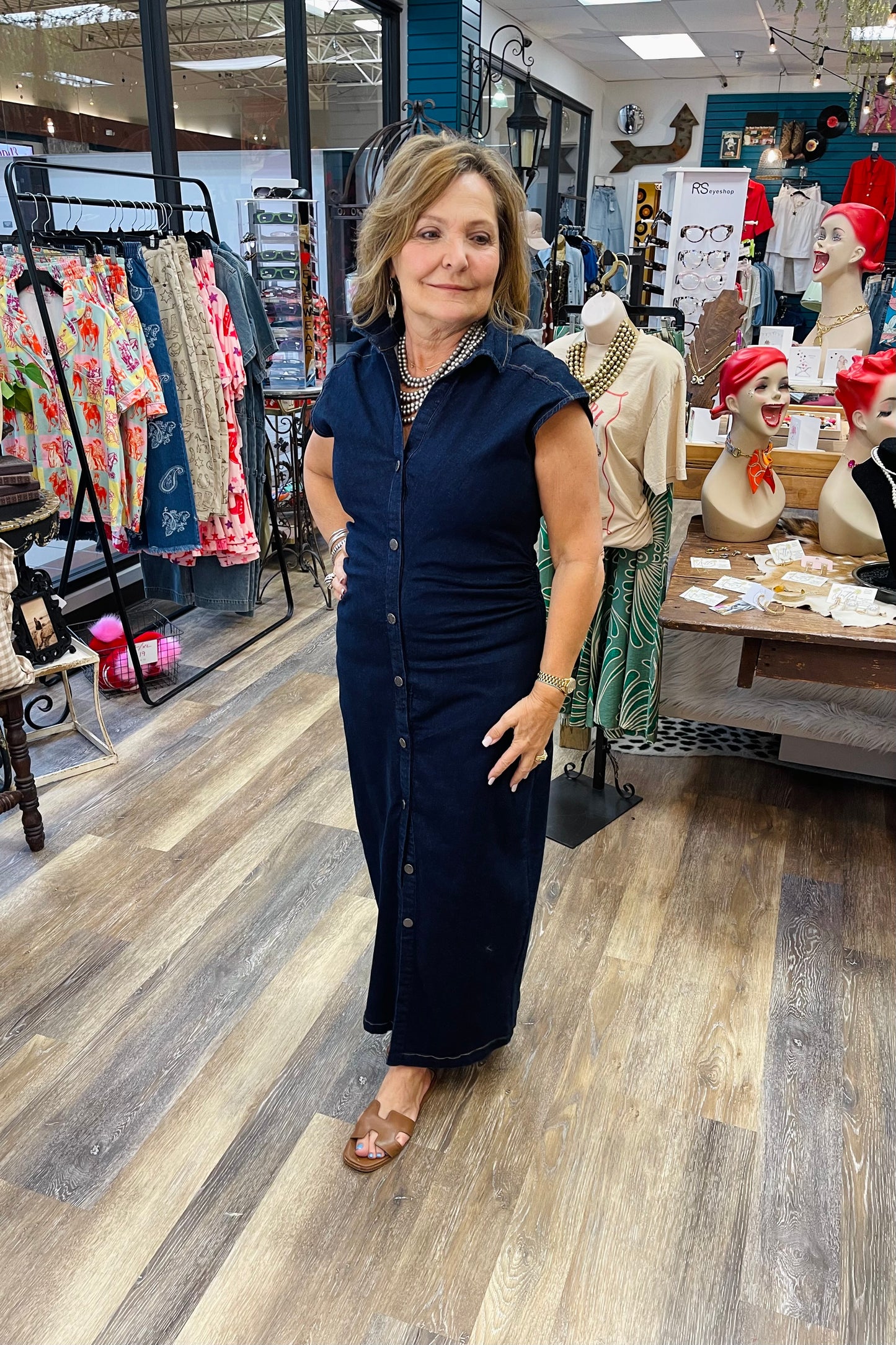 Picture Perfect Denim Dress by Velvet Heart