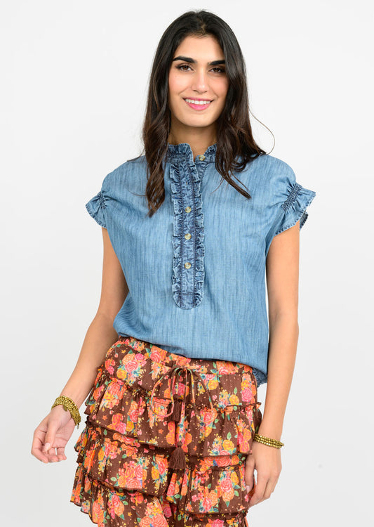 Demi Denim Top - Sister Mary