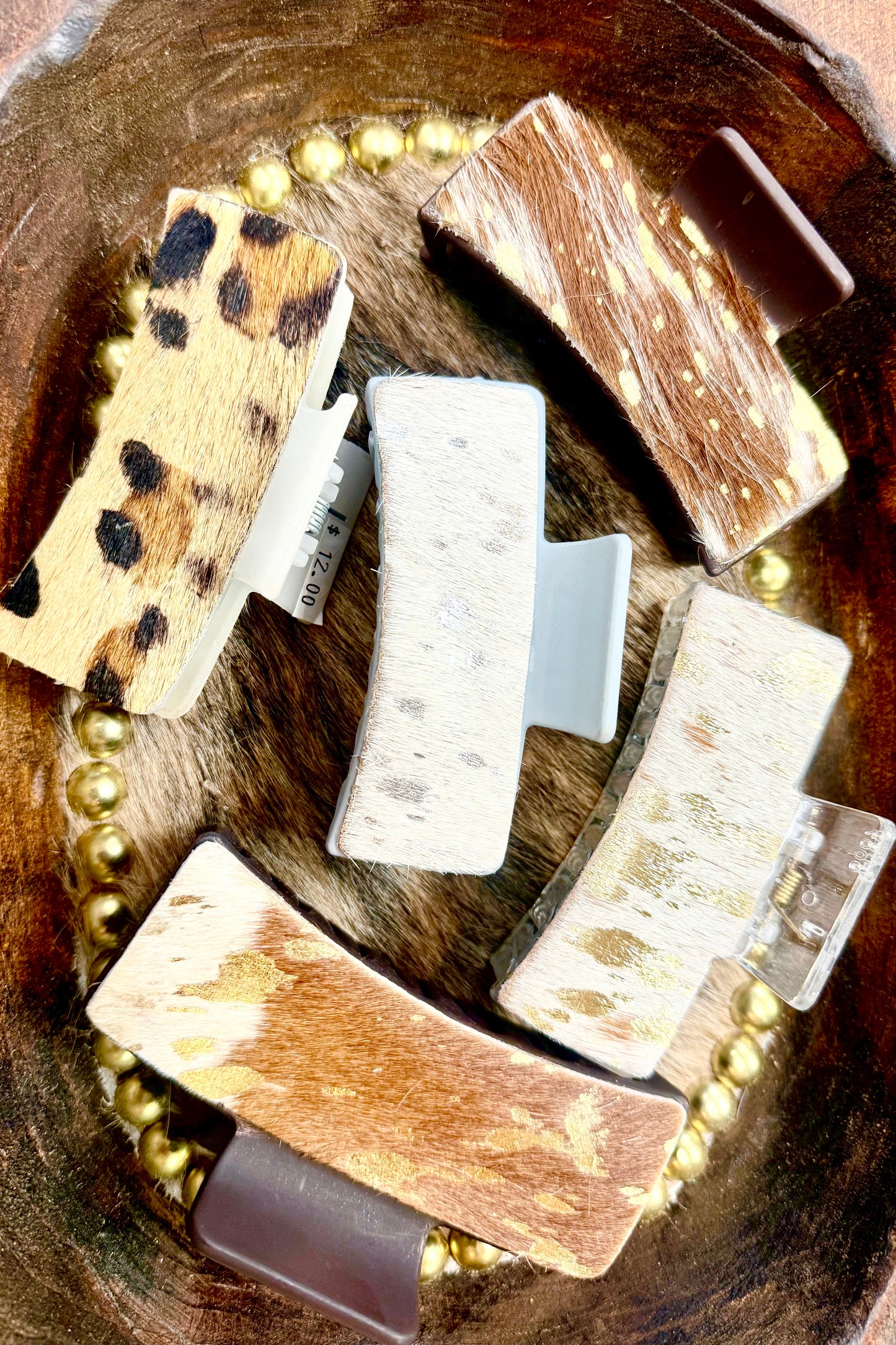Cow Hide Hair Claws