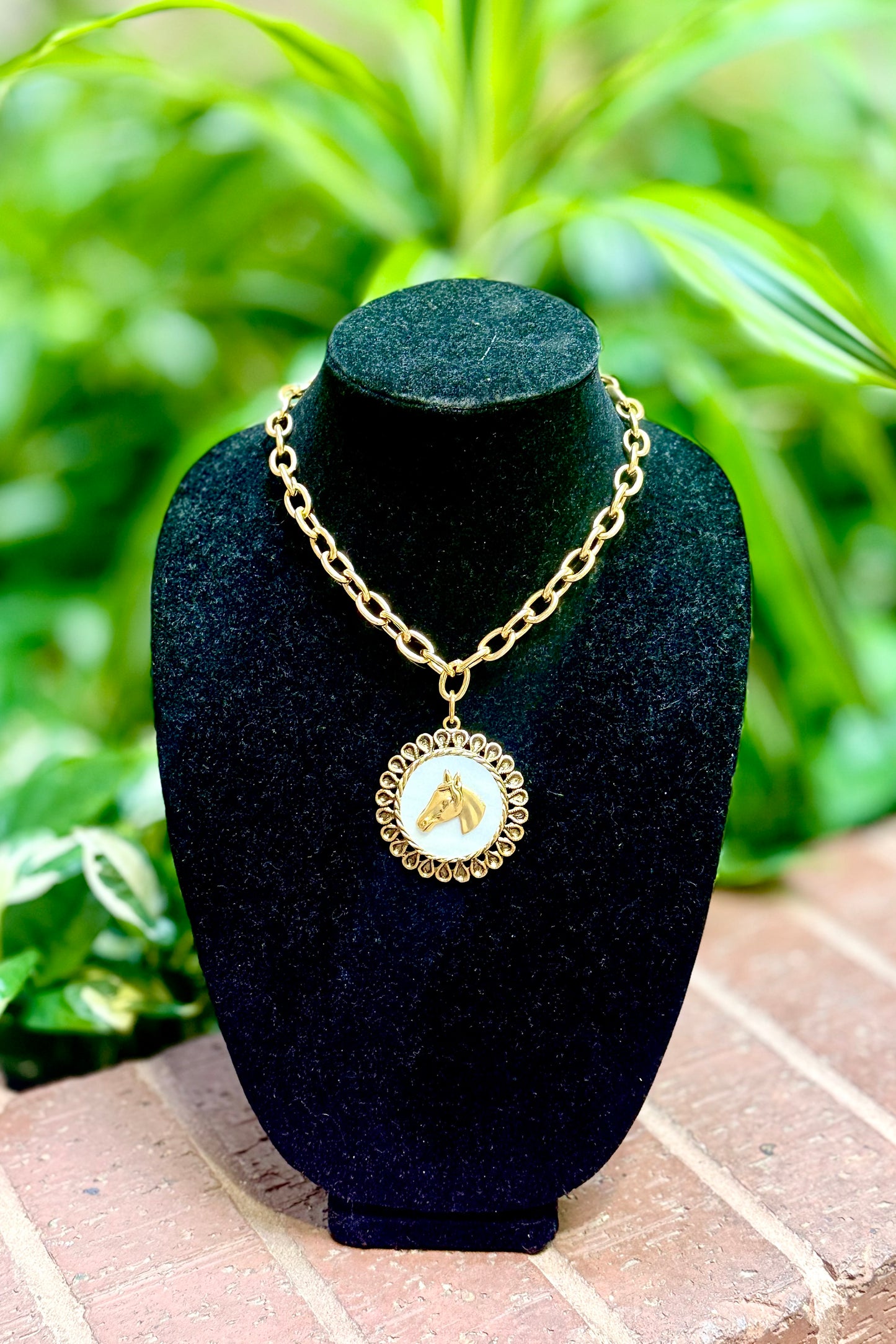 Vintage Horse Necklace by Yochi