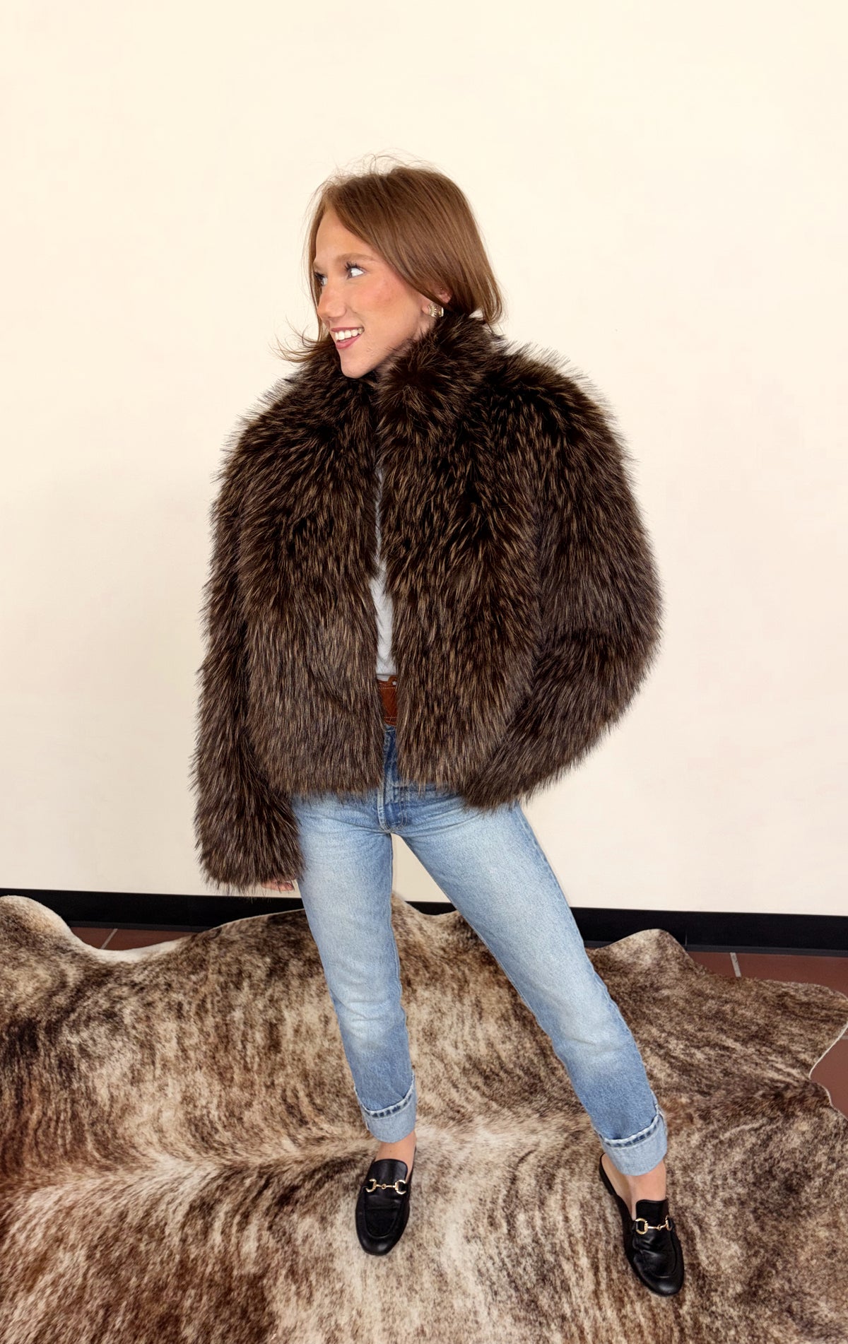Rock Star Faux Fur Jacket