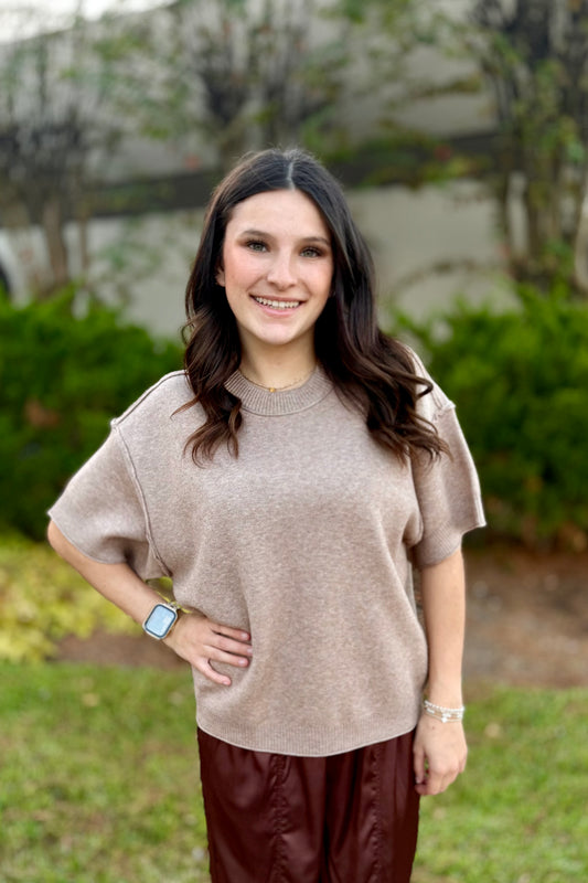 Mocha Knit Sweater by Jodifl