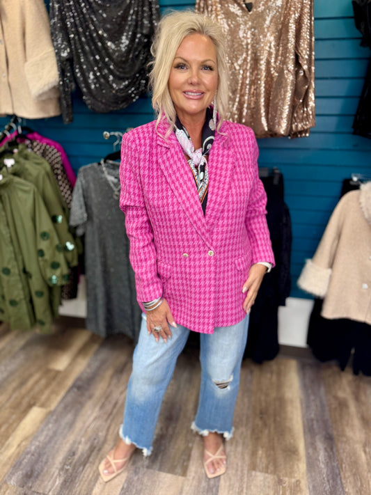 Hot Pink Blazer by Layerz