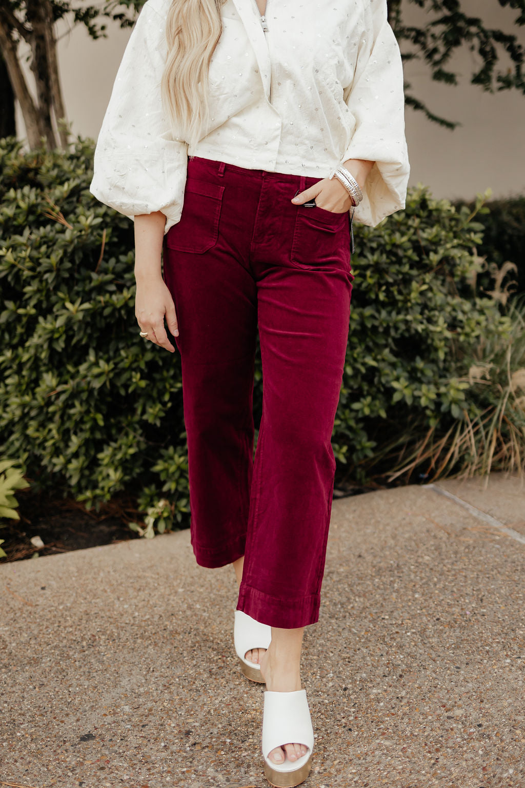 Ruby Corduroy Wide Leg Crop