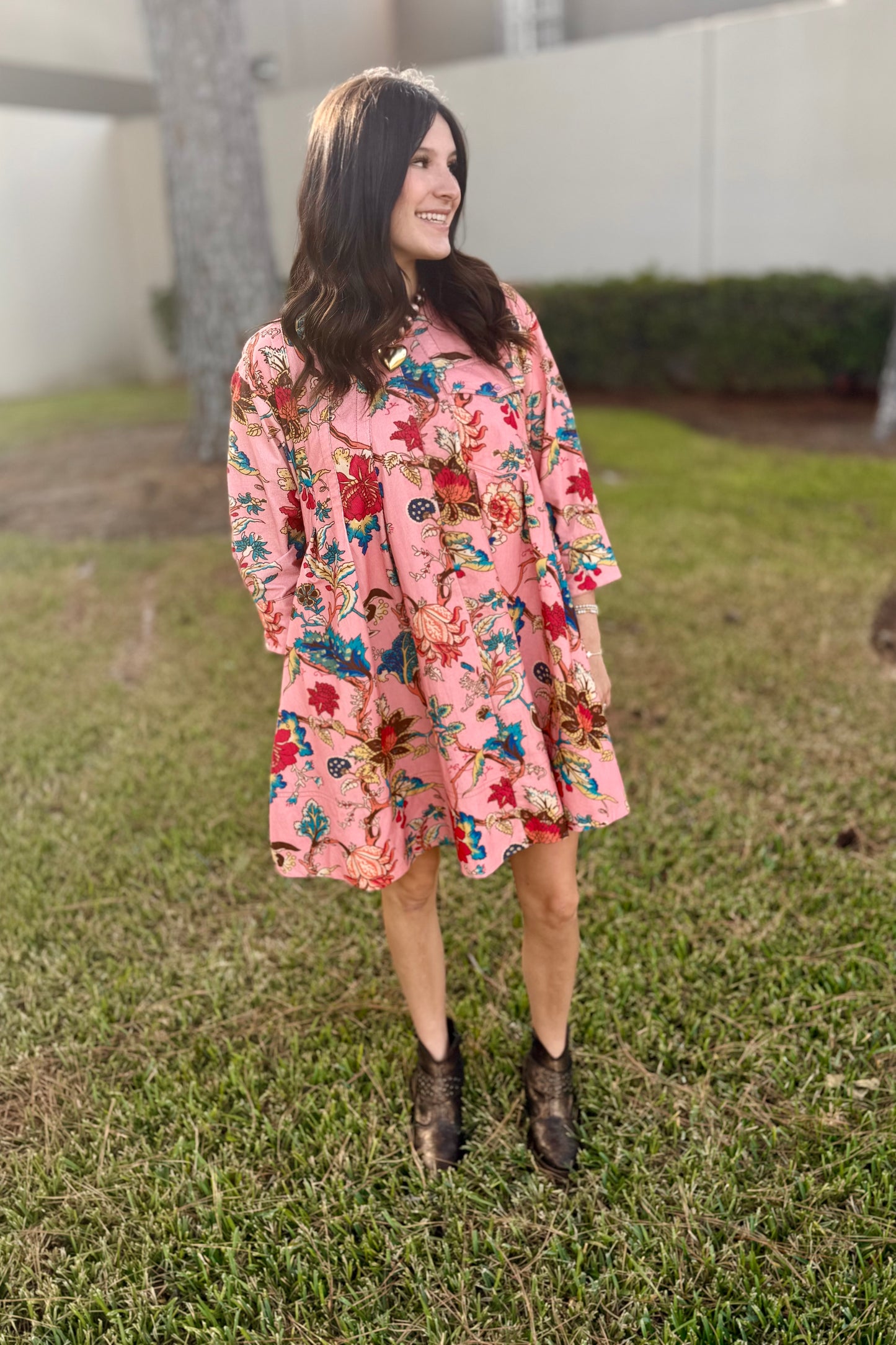 Tuck and Swing Dress by Uncle Frank