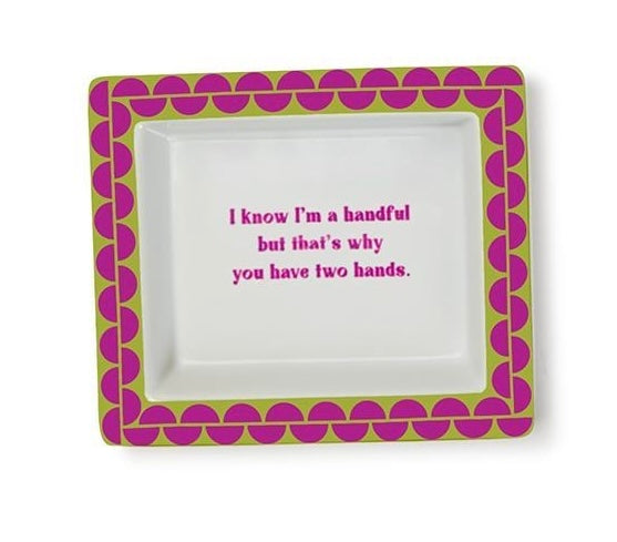 Sassy Wise Saying Porcelain Trinket Tray