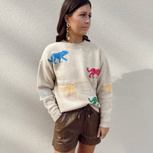 Animal Print Knit Sweater