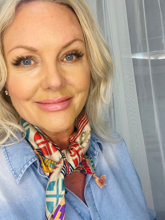 Patchwork Silk Scarf