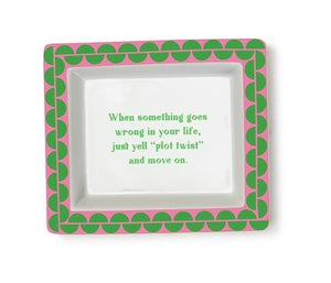 Sassy Wise Saying Porcelain Trays