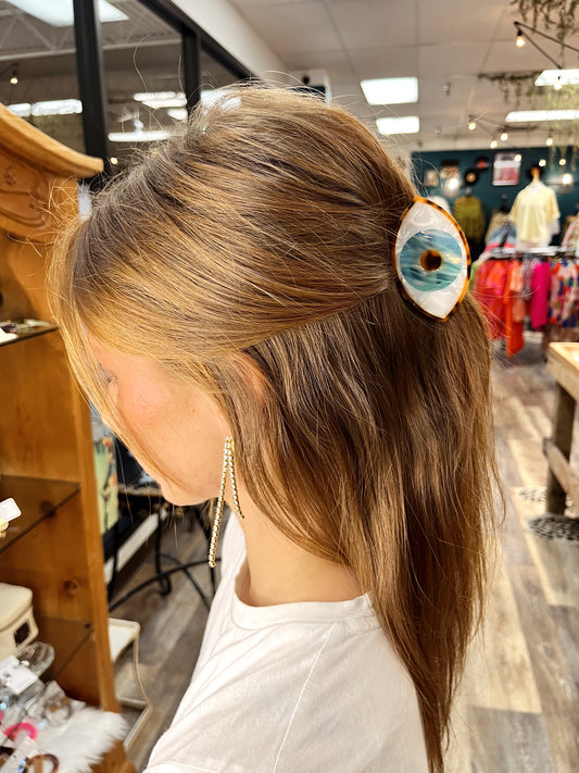 Evil Eye Hair Clip