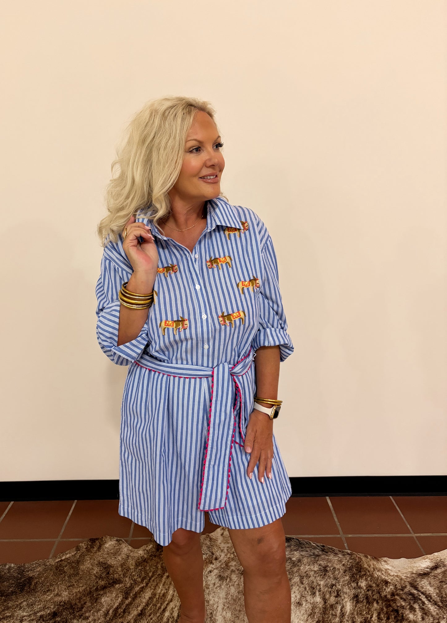 Blue Donkey Romper