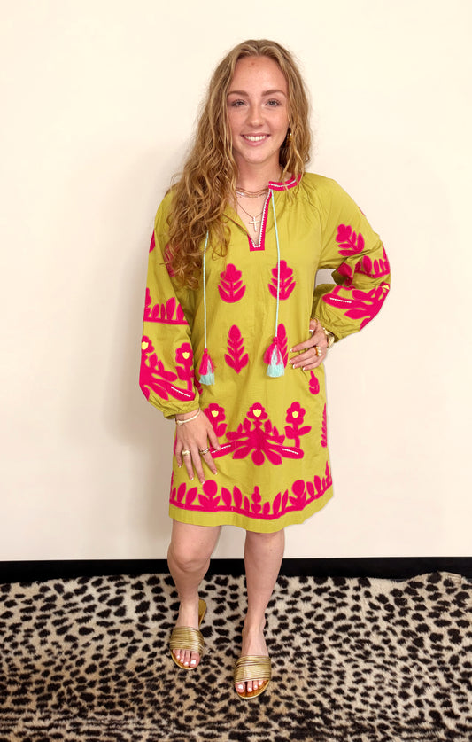 Applique Tunic Dress