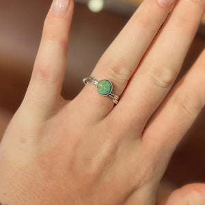 Twisted Turquoise ring