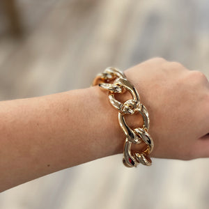 Chunky Gold Chain Link Bracelet