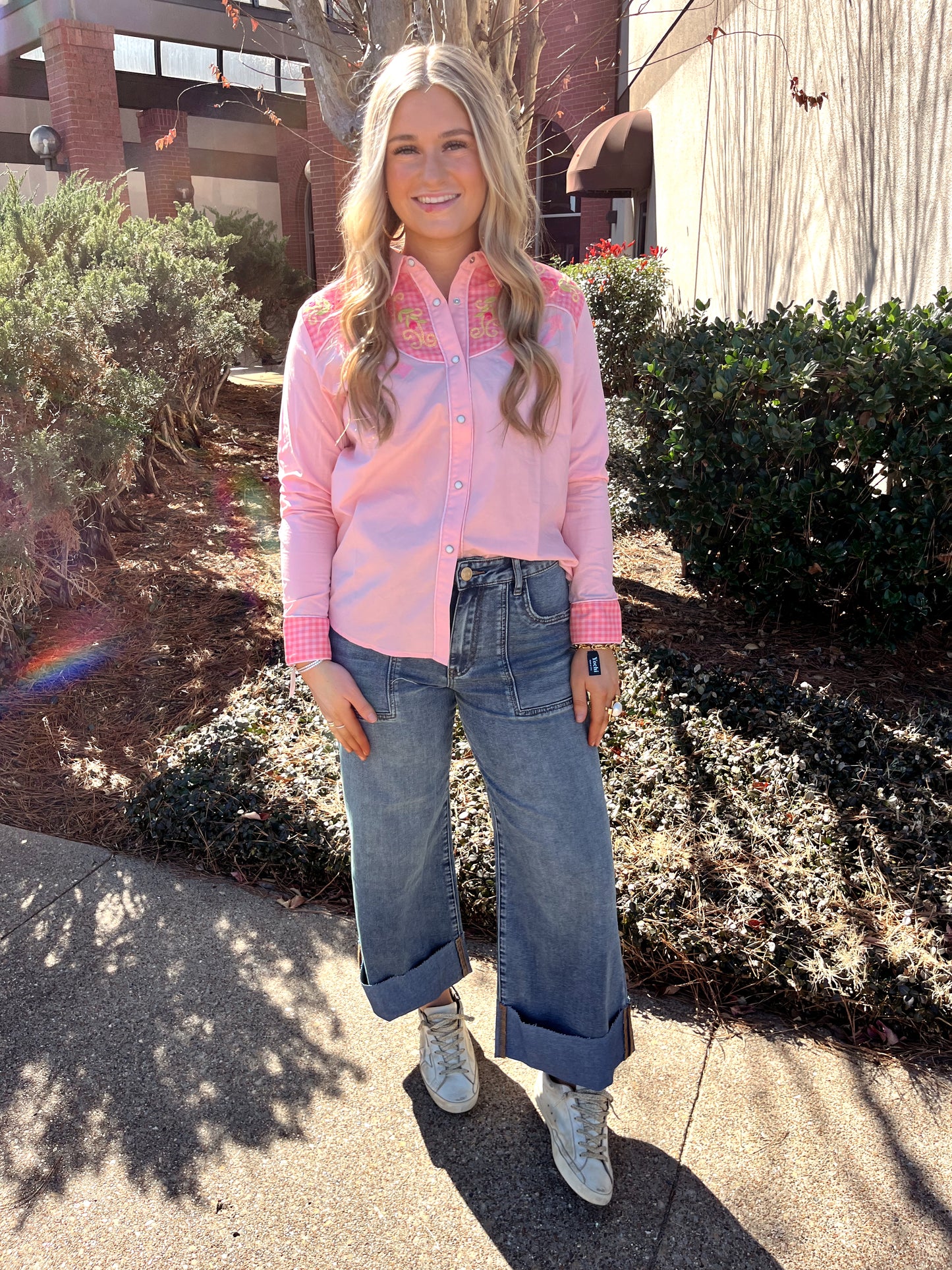 Oakley Western Pink Top
